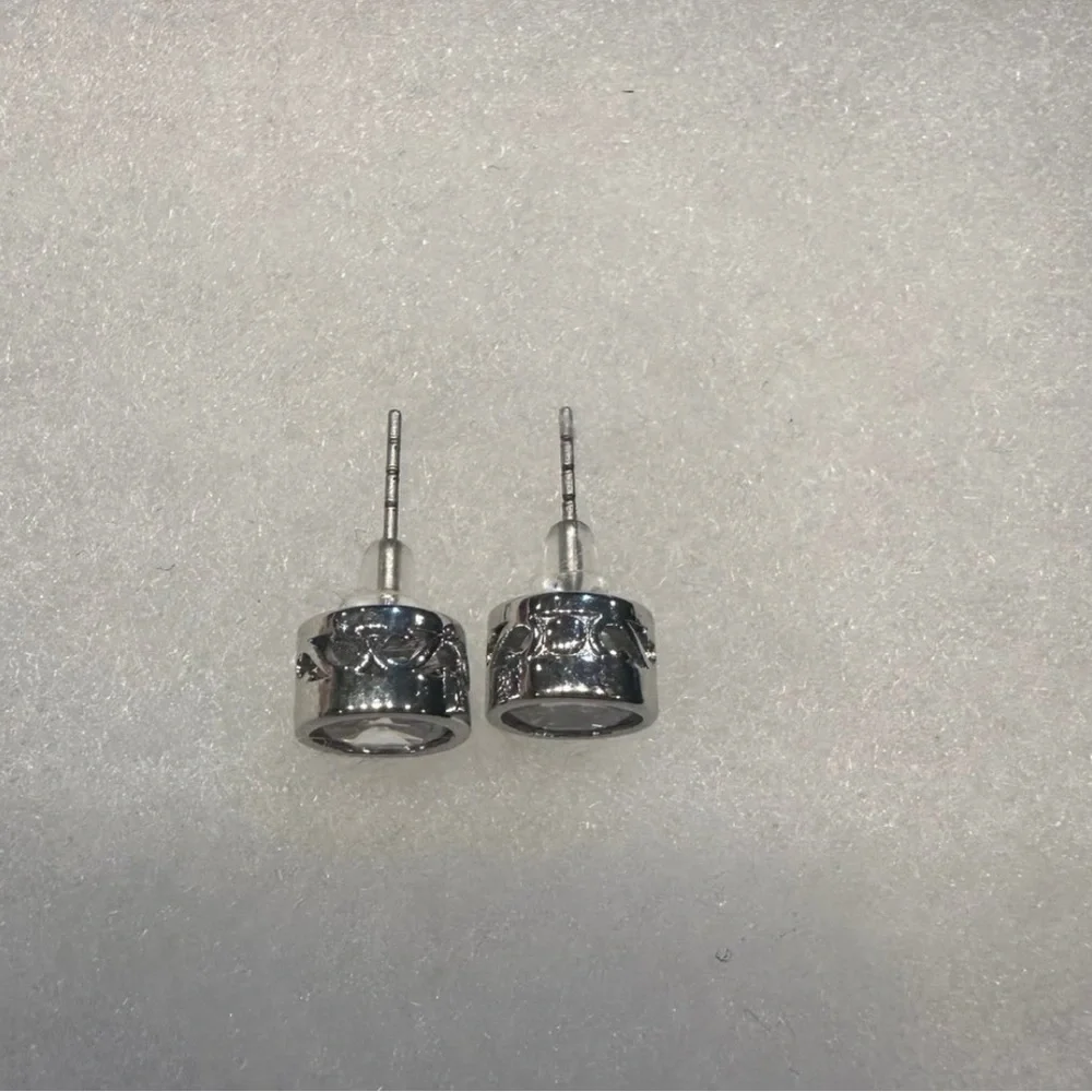 Elegant Silver Stud Earrings Chunky and Fun